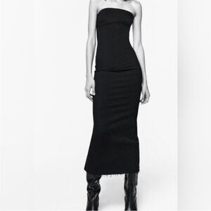 Zara Fitted Denim Dress